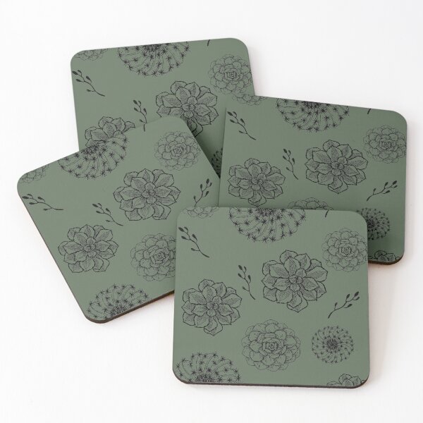 Item preview, Succulents olive designed and sold by AllPrintsAndArt.