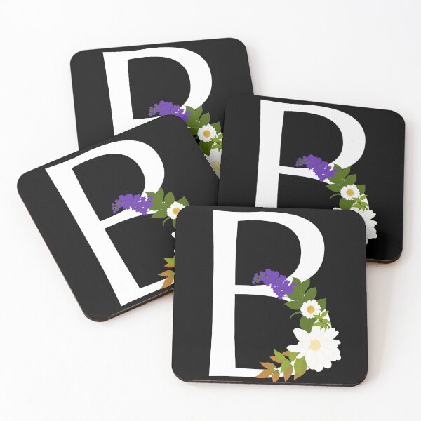 Item preview, White floral letter B designed and sold by Robloz.