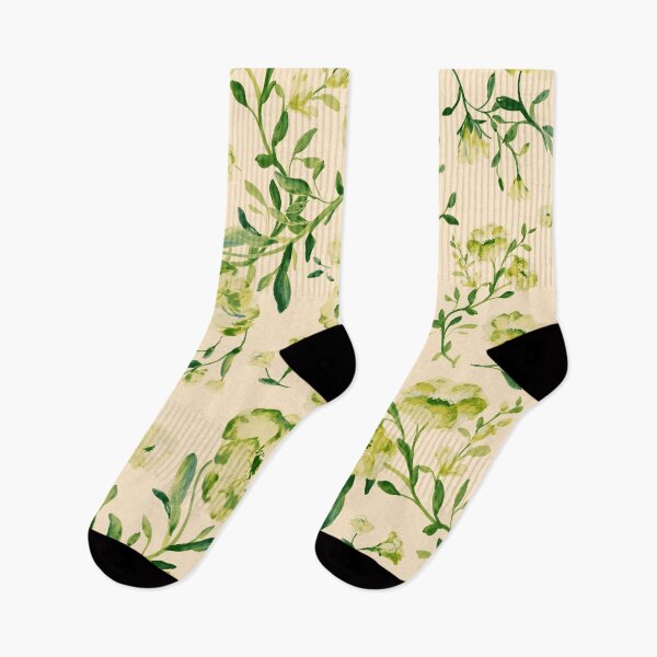 Item preview, Green flowers on the sand designed and sold by WzoryOzdobne.