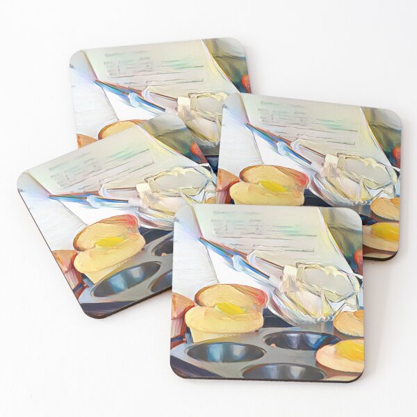 Item preview, Baking cupcakes in the style of Wayne Thiebaud  designed and sold by Designwebjae.