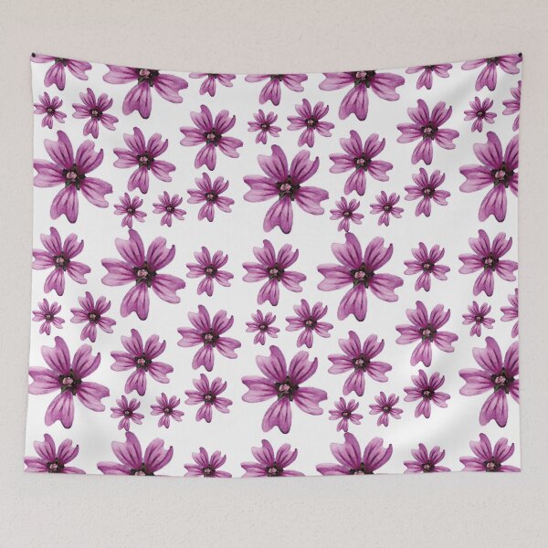 Item preview, Purple floral print designed and sold by Emma Kunz.