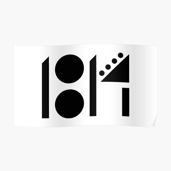 1814 blackout Poster