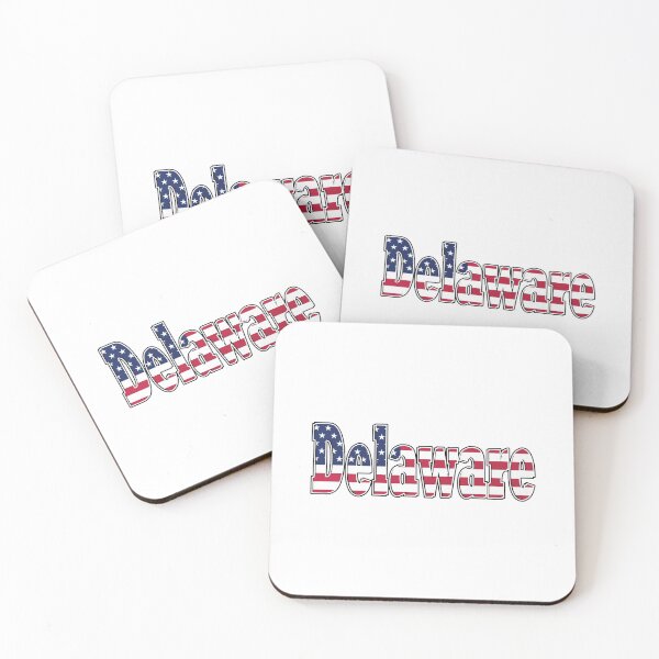 Item preview, Delaware State Design With Stars and Striped Background designed and sold by Stuart Jones.