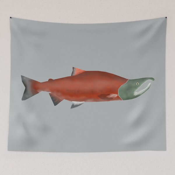 Item preview, Sockeye Salmon - Spawning Phase designed and sold by fishfolkart.