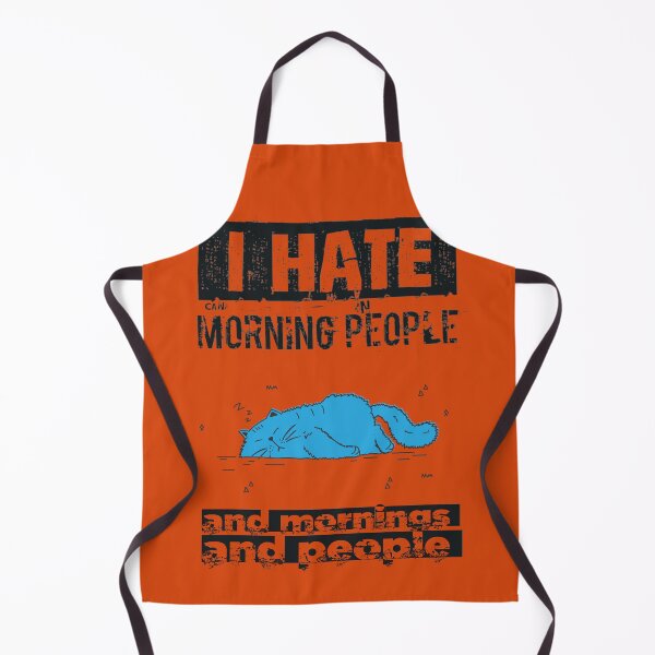 Item preview, Hate mornings cat designed and sold by urban-color.