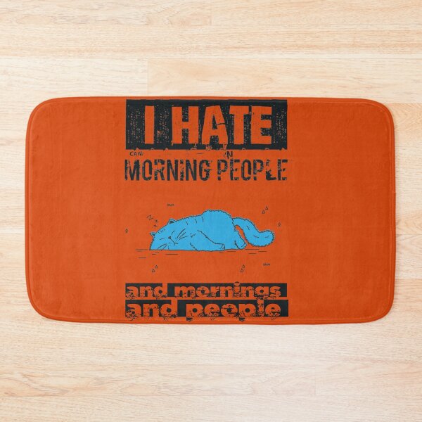 Item preview, Hate mornings cat designed and sold by urban-color.
