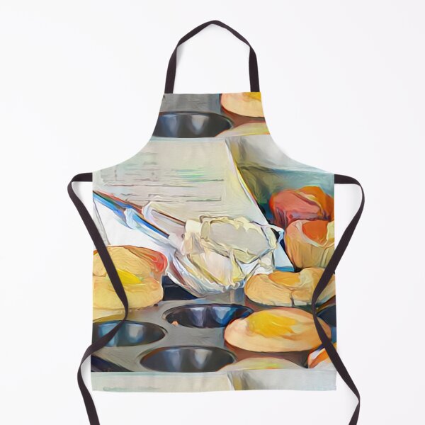 Item preview, Baking cupcakes in the style of Wayne Thiebaud designed and sold by Designwebjae.