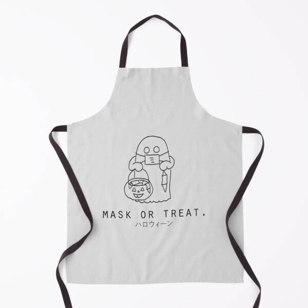 Item preview, "Mask or Treat" Cute Ghost Minimalist/Simple Halloween designed and sold by Neroaida.