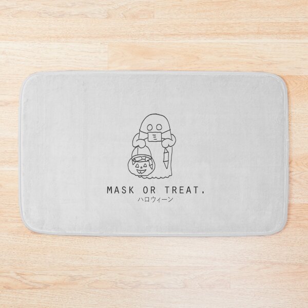 Item preview, "Mask or Treat" Cute Ghost Minimalist/Simple Halloween designed and sold by Neroaida.