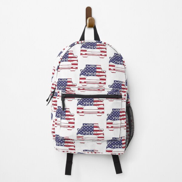 Item preview, USA Flag Police Car designed and sold by PLLDesigns.