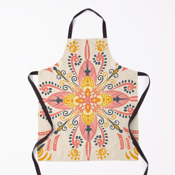 Item preview, Modern Mandala- peach, pink and yellow designed and sold by Urvashi Patel.