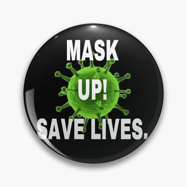 Item preview, mask up save lives designed and sold by PrissyMarie.