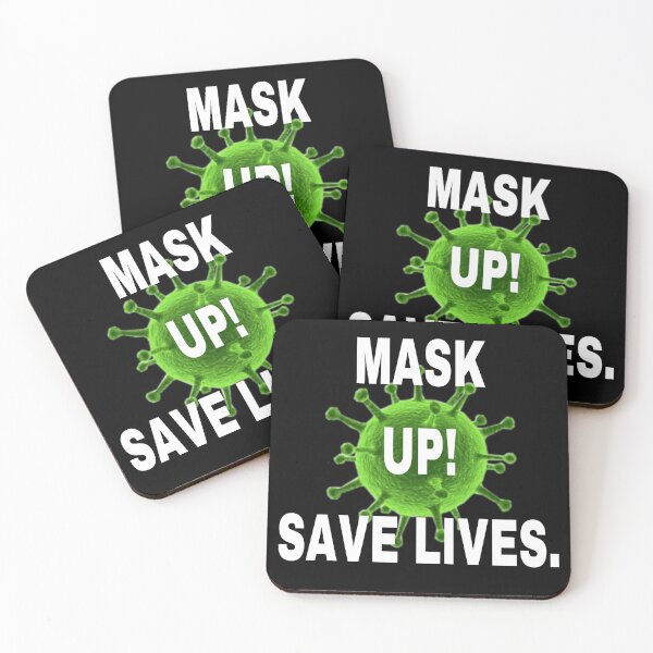 Item preview, mask up save lives designed and sold by PrissyMarie.