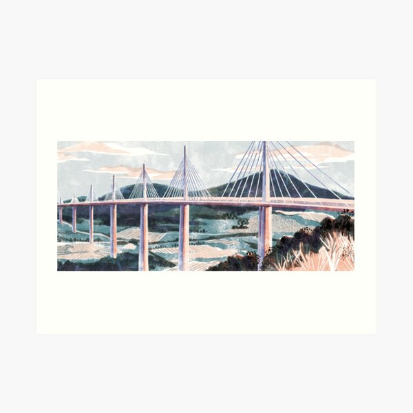 Viaduc de Millau France Art Print