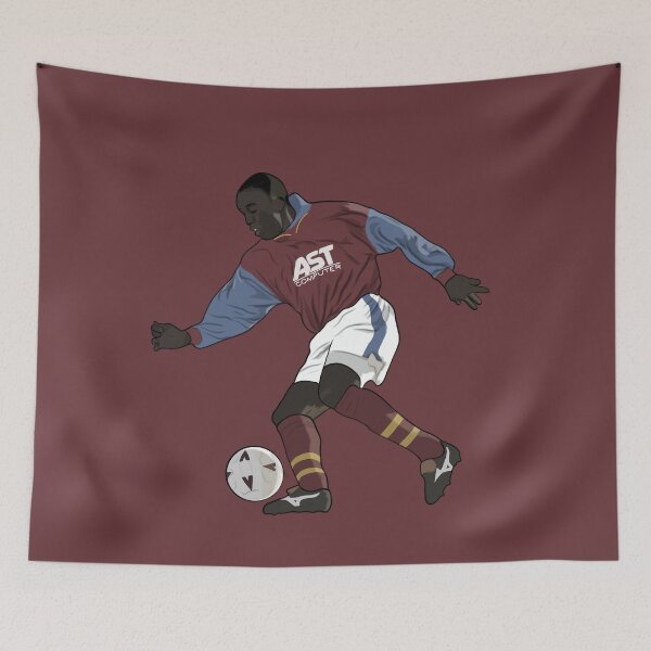 Item preview, Dwight Yorke Aston Villa 90s Nostalgia Football designed and sold by PiscesVibes.