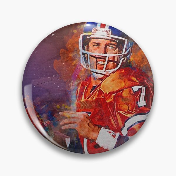 Item preview, Elway Broncos Mixed Media designed and sold by Pixel Drip.