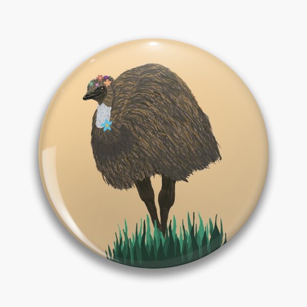 Item preview, Flowery Emu designed and sold by Emu-And-Izzy.