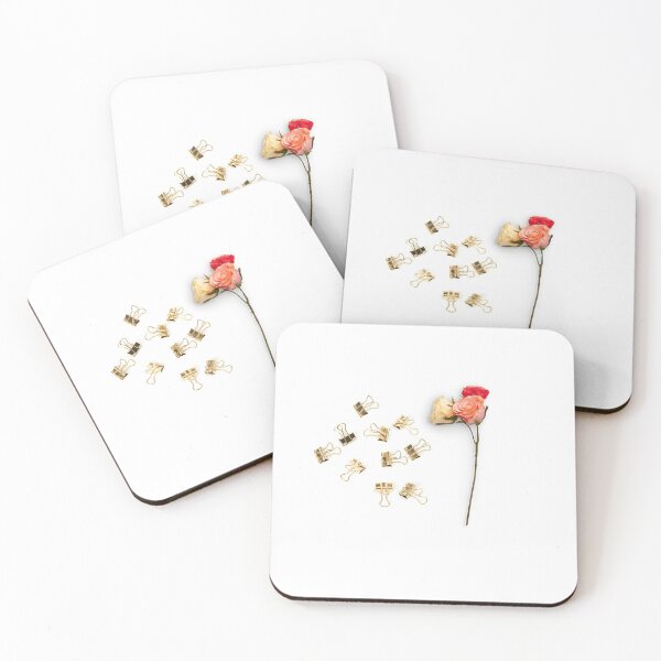 Item preview, Flowerphotography of Roses and gold binder clips designed and sold by TshirtTyou.