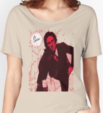 Mike Strutter red Women's Relaxed Fit T-Shirt