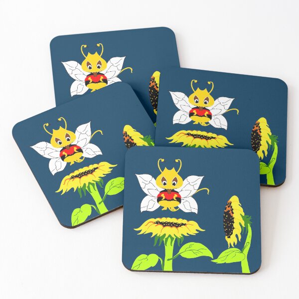 Item preview, Buzzer the Bee Red Flower Yellow designed and sold by Czerra.