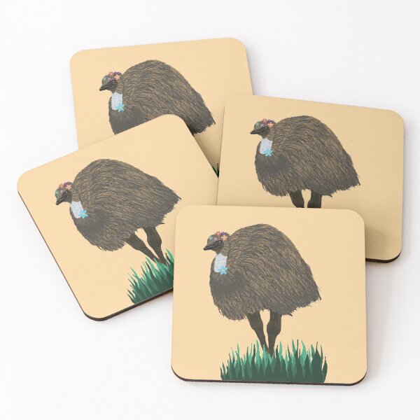 Item preview, Flowery Emu designed and sold by Emu-And-Izzy.