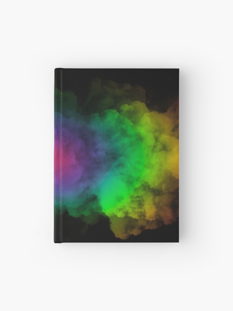 neon clouds on a black background, horizontal design