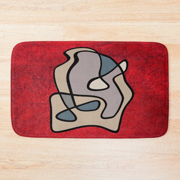 Item preview, Love in abstract lines on a Red background. decorating, interiors designed and sold by jayne0524.