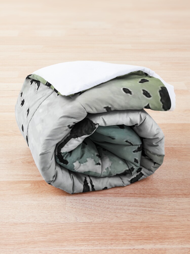 Alternate view of Hello again, covid. Comforter