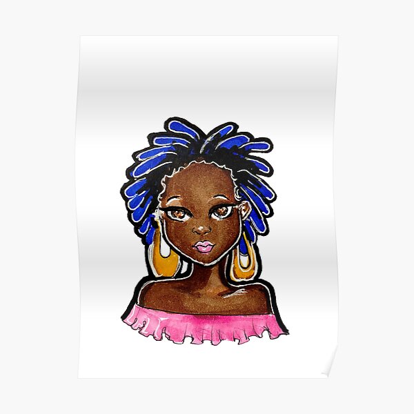 Dreadlocks Girl Posters Redbubble