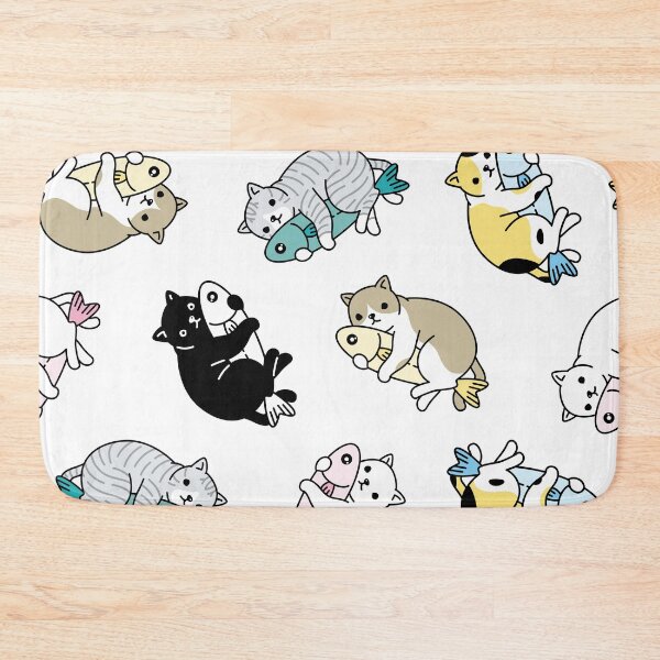 Item preview, Cat kitten fish hug  designed and sold by urbanstore69.