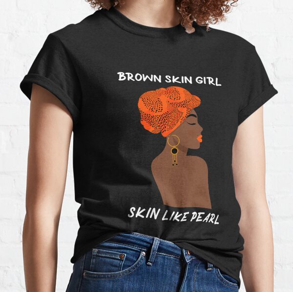 brown skin girl tee