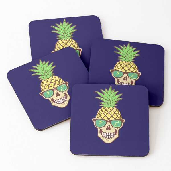 Item preview, Pineapple Skull Cool Face with glasses designed and sold by The Athletic  Mindset.