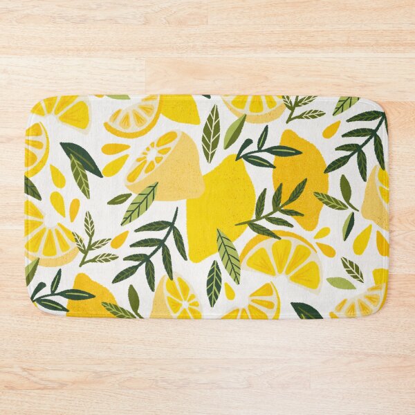 Item preview, Lemon Blooms on White designed and sold by Cat Coquillette.
