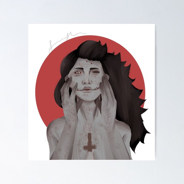 Woman with the Split Mouth Poster