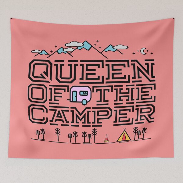Item preview, Queen Of the Camper, Camping Shirt, RV Shirt, Camping Gift, Camper Shirt, Travel Shirt, Road Trip, RV Gift, RV Camping Shirt  designed and sold by KC1max.