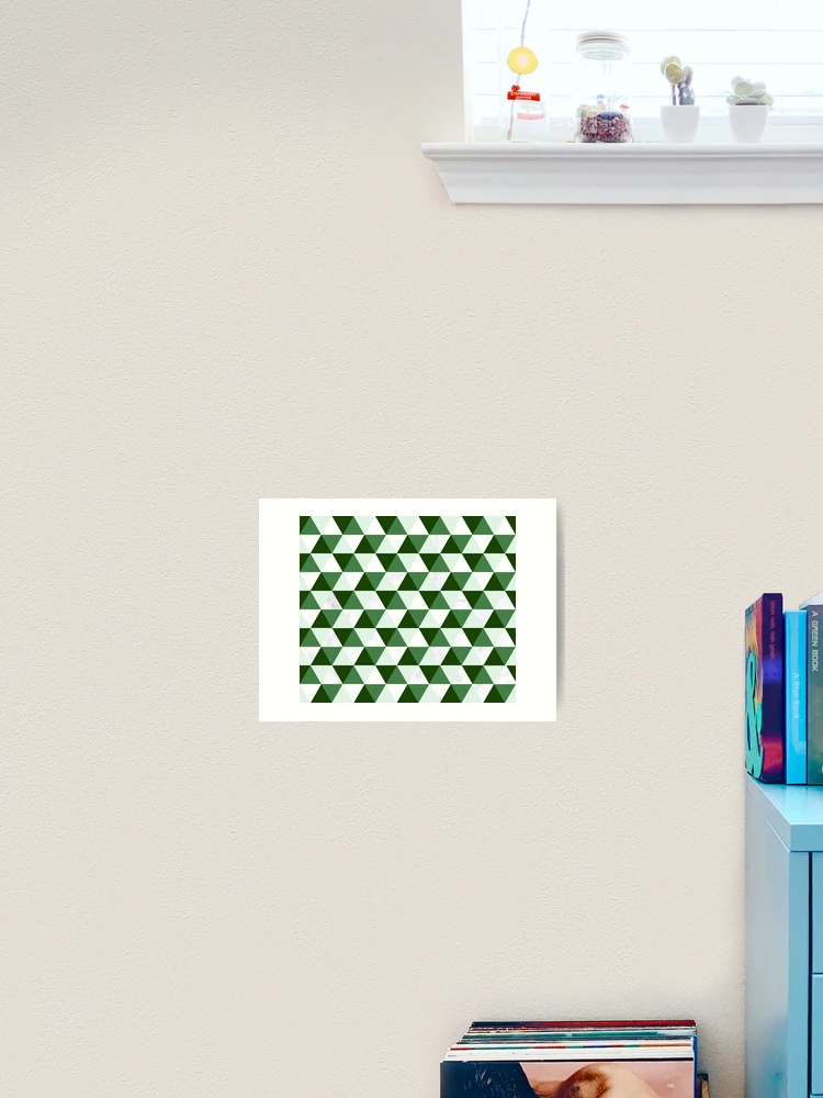 Thumbnail 2 of 3, Art Print, Triangle Pattern designed and sold by LuminousPattern.