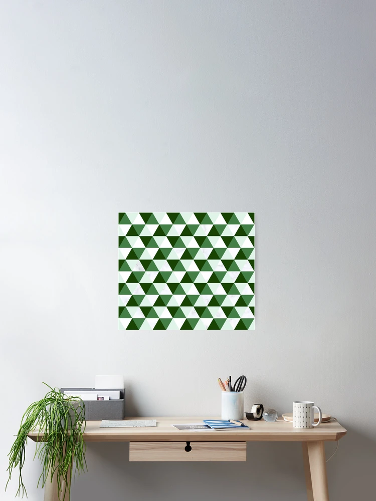 Thumbnail 2 of 3, Poster, Triangle Pattern designed and sold by LuminousPattern.