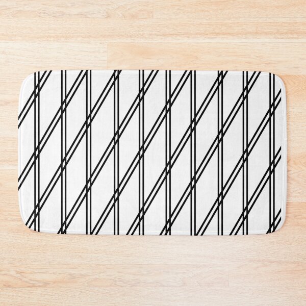 Item preview, White and Black Diamond Grid designed and sold by tinyteacups.