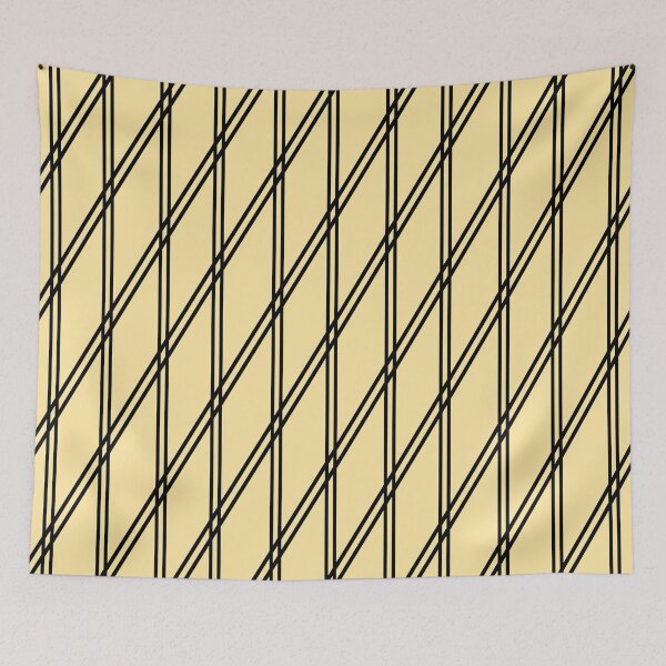 Item preview,  Yellow and Black Diamond Grid designed and sold by tinyteacups.