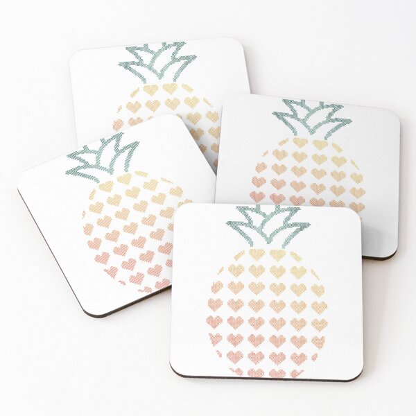 Item preview, Heart Pineapple Gradient designed and sold by StitchyWitchy.