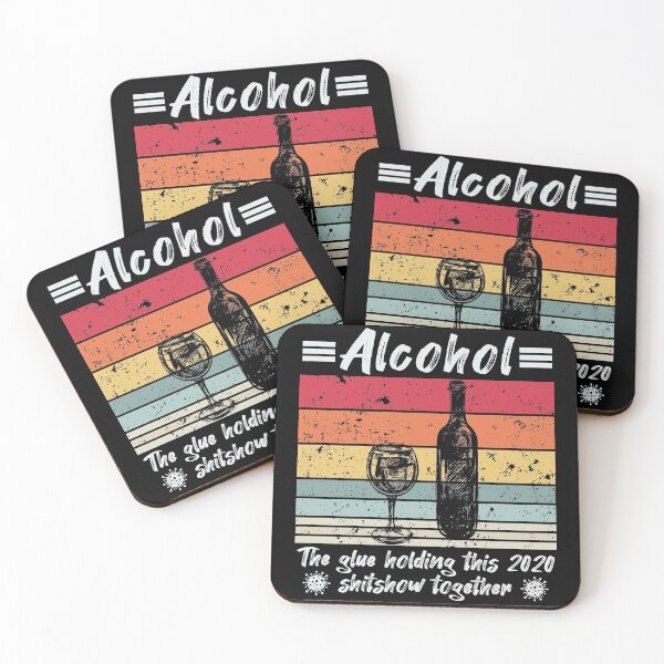 Item preview, Alcohol The Glue Holding This 2020 Shitshow Together - Funny Anti 2020 Alcohol Lover  designed and sold by Noahlaz.