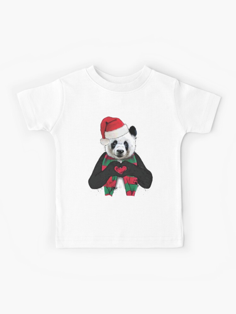 Camiseta para niños for Sale con la obra «Panda de Navidad Cute