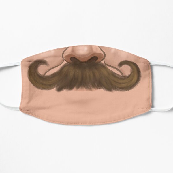 Handlebar Stache Flat Mask
