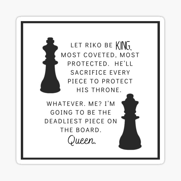 let riko be king framed Sticker