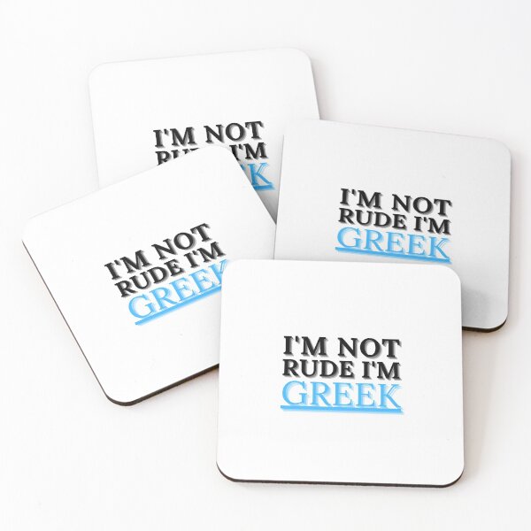 Aperçu de l'œuvre Je ne suis pas impoli je suis grecque drôle de conception de citation cadeaux créée et vendue par TheGreekGuy.