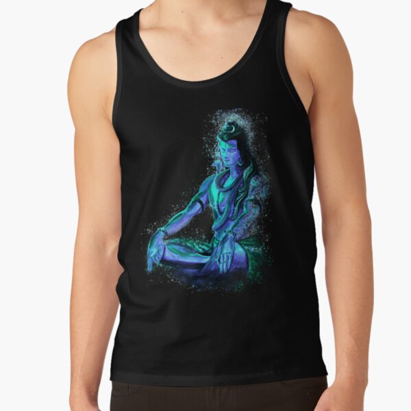 Item preview, Maha Shiva Eternal Meditation -Vibrant Blue designed and sold by A little more Whirl.