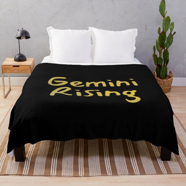 Item preview, Gemini Rising Text Yellow designed and sold by leomooncreates.