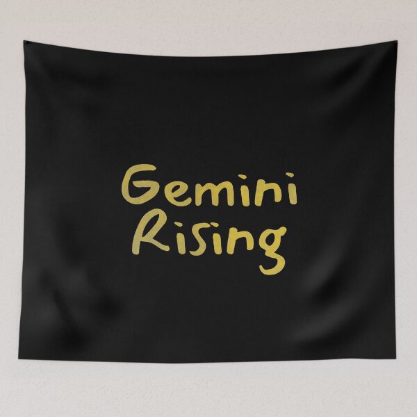 Item preview, Gemini Rising Text Yellow designed and sold by leomooncreates.
