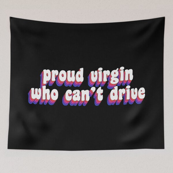 Item preview, proud virgin who can't drive designed and sold by TikTokTalk.