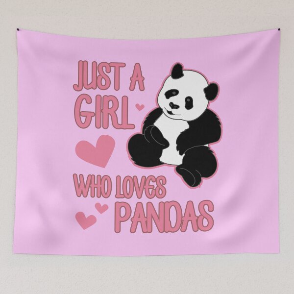 Item preview, Just A Girl Who Loves Pandas Best Cute Gift print designed and sold by tronictees.
